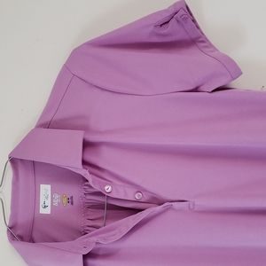 GU Play Dry Women’s Collared Lavender Golf Tennis Shirt Size M